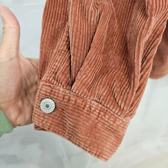 American Eagle Outfitters Rust Corduroy Utility Jacket - Picture 4 of 13